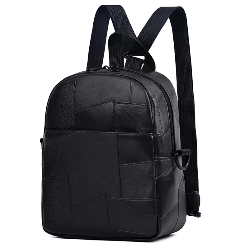 Leichter Softleder Rucksack Unisex – Modischer PU-Rucksack mit großem Volumen für Schule, Reise & Alltag