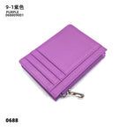 ISKYBOB Süße Damen Geldbörse aus PU-Leder – Kurze Wallet mit Reißverschluss & Druckknopf, Cartoon-Print, Kartenhalter & Münzfach