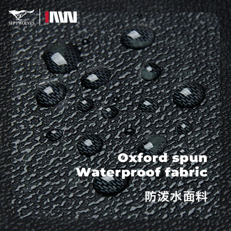 SEPTWOLVES Business Leder Rucksack Herren – Stylischer Monogramm Laptop Rucksack mit Klappe & Kordelzug für Arbeit & Pendeln