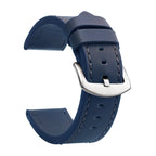 SAMCO Sport Vintage Leder-Uhrenarmband mit Edelstahlschließe - Correa de reloj clásica 18 / 20 / 22 / 24 mm para brazaletes