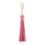Trendiger Leder Quasten Schlüsselanhänger – Eleganter Tassel Keychain mit Karabinerhaken aus Metall für Taschen & Accessoires
