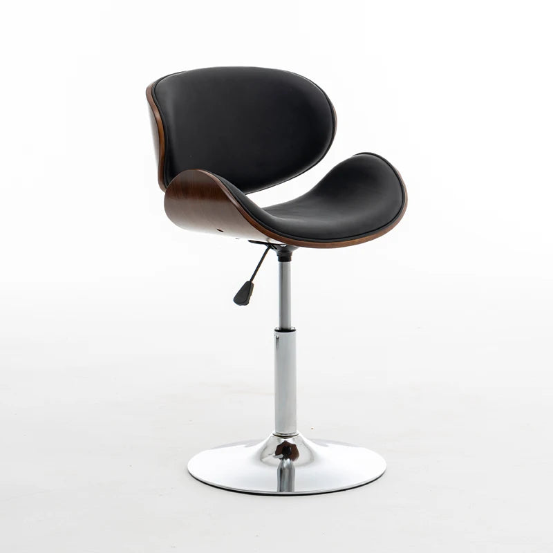 Luxus Barhocker aus Echtleder – Europäischer Design-Barstuhl, höhenverstellbar & drehbar für Home Bar, Theke und Empfang